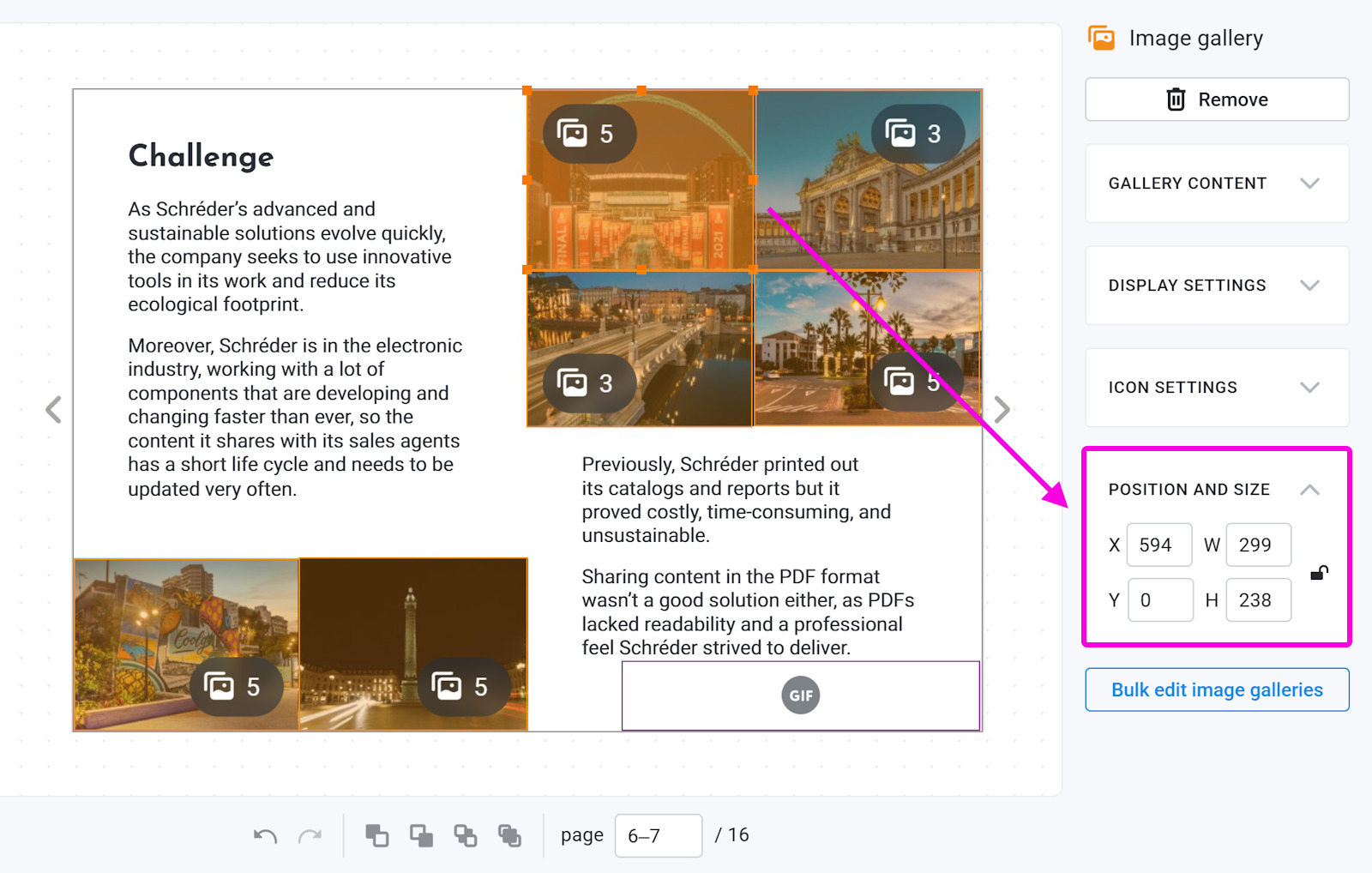 Image Gallery indepth FlippingBook